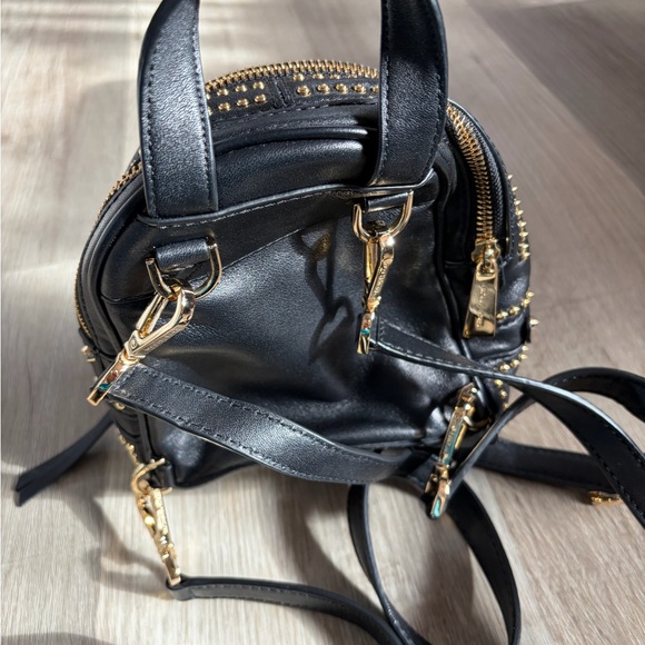 Michael Kors Black Backpack with Gold Studs - Picture 4 of 7